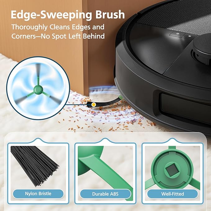 19-Pack Replacement Parts for iRobot Roomba Plus 504 Vac & Roomba Max 705 Vac Robot Vacuum, 504/705 Accessories Kit Include 2 Roller Brushes, 6 Dust Bags, 4 Filters, 6 Side Brushes, 1 Cleaning Brush