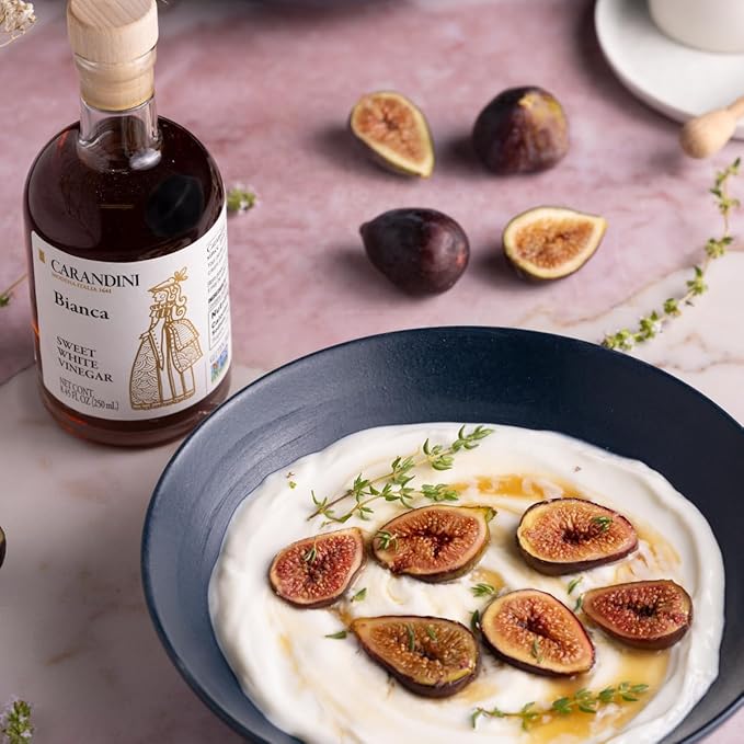 Carandini Emilio Silver Balsamic Vinegar of Modena PGI & Bianca Sweet White Vinegar Combo Set with Gift Box, Gift for Mother | Made in Italy