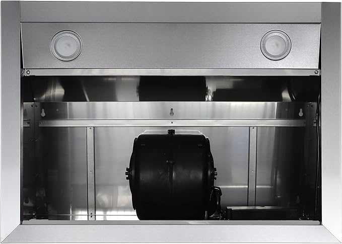 COSMO UC30 29.5 in. Ducted Under Cabinet Range Hood, Kitchen Over Stove Vent, 3-Speed Fan, Permanent Filters, LED Lights in Stainless Steel, 30 inch