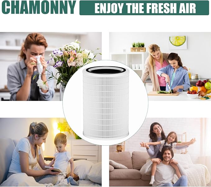 12010 Filter Replacement, Compatible with Clorox Large Room Air Purifier 11010 & 11011, 1,500 Sq. Ft. Capacity (12010 Filter)