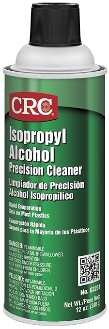 CRC Isopropyl Alcohol Cleaner, 12 Wt Oz, (Pack of 12), 03201CS