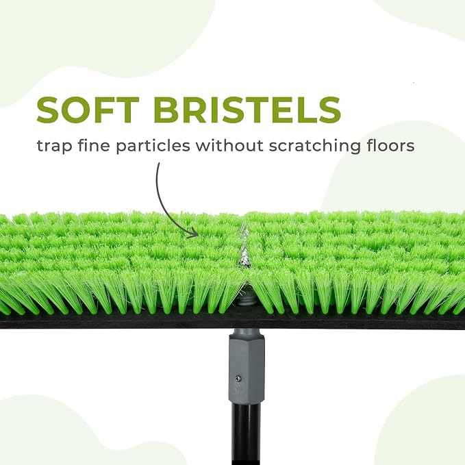 Dust pan and 18" Push Broom
