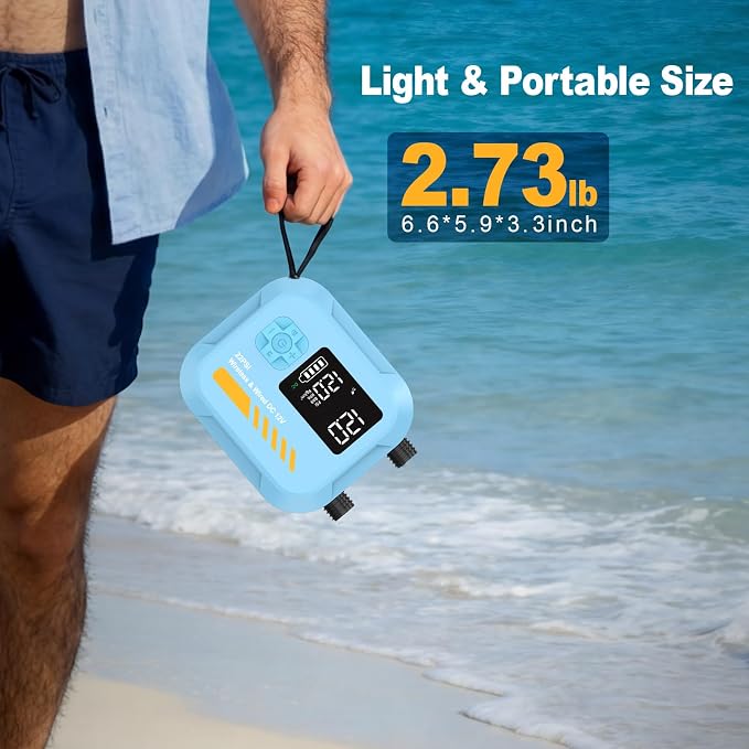 Electric Paddle Board Pump Portable, 22 PSI Rechargeable Electric SUP Air Pump, Intelligent Dual Stage Inflation & Deflation, Auto-Off, for Paddle Boards, Kayak, Kite, Tent