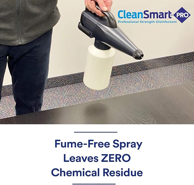 CleanSmart Hospital Disinfectant, Kills 99.9% of Viruses and Bacteria, Hypochlorous Acid Technology, EPA Registered, 4 Gallons (HOCL)