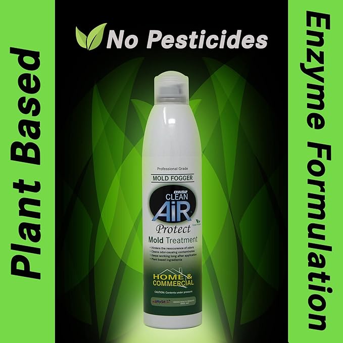 DWD2 Protect™ Home & Commercial Mold-Treatment Plant-Based Mold-Odor Remover Fogger Treatment - eco-friendly solution for a safer and healthier living and working space. (14 oz)