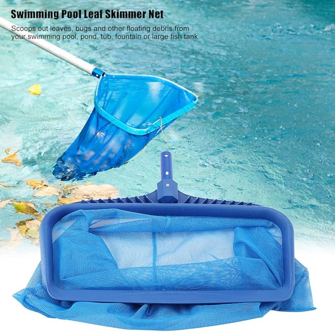 Fdit Pool Skimmer Net,Lightweight Leaf Skimmer Net with Fine Mesh Net Deep Bag Professional Pool Skimmer Swimming Pool Pond Tub Net for Cleaning