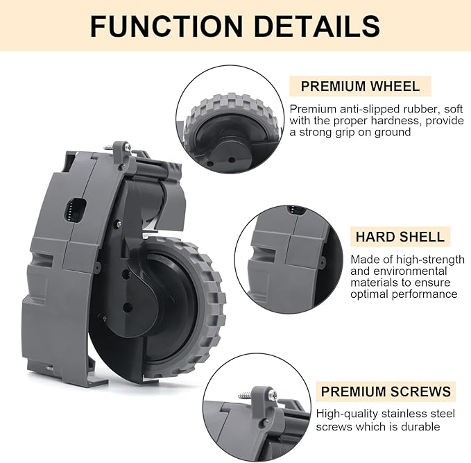 Left and Right Drive Wheel Module Pair compatible with iROBOT Roomba 500 600 700 800 900 Series Vacuum Cleaner Replacement Parts Accessories