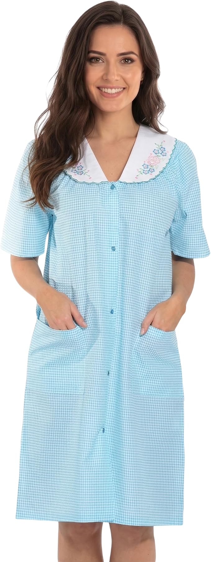 Dreamcrest Short Sleeve Duster Housecoat