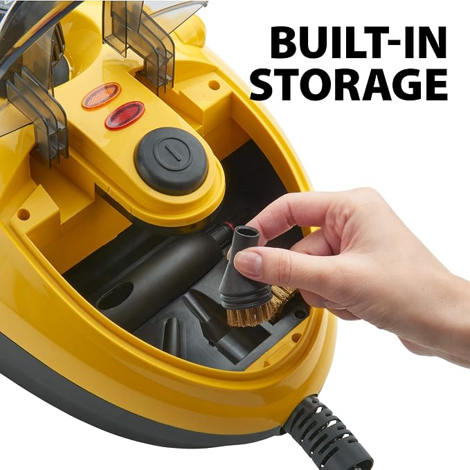 Wagner Spraytech 2494399 925e Elite Steamer Multi-Purpose Mop with 20 Accessories for Chemical-Free Steam Cleaning, Hardwood Floors, Tile, and More