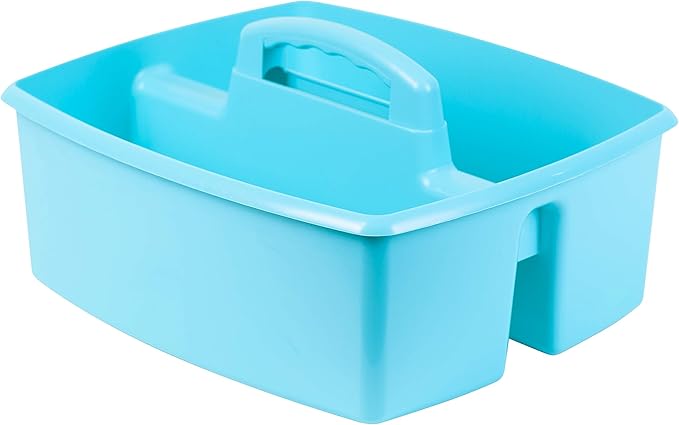 Storex Industries 13" x 11" x 6.375" Large Caddy, Teal