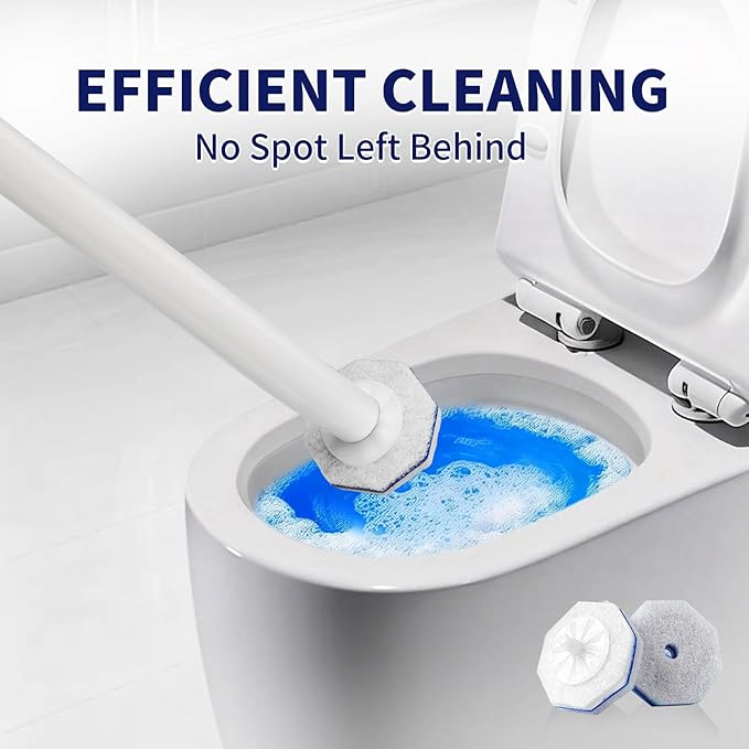 64 Count Toilet Wand Refills for Clorox Toilet Wand,5X Cleaning Power, Extra Thick, Fresh Fragrance,Compatible with Most Toilet Brushes