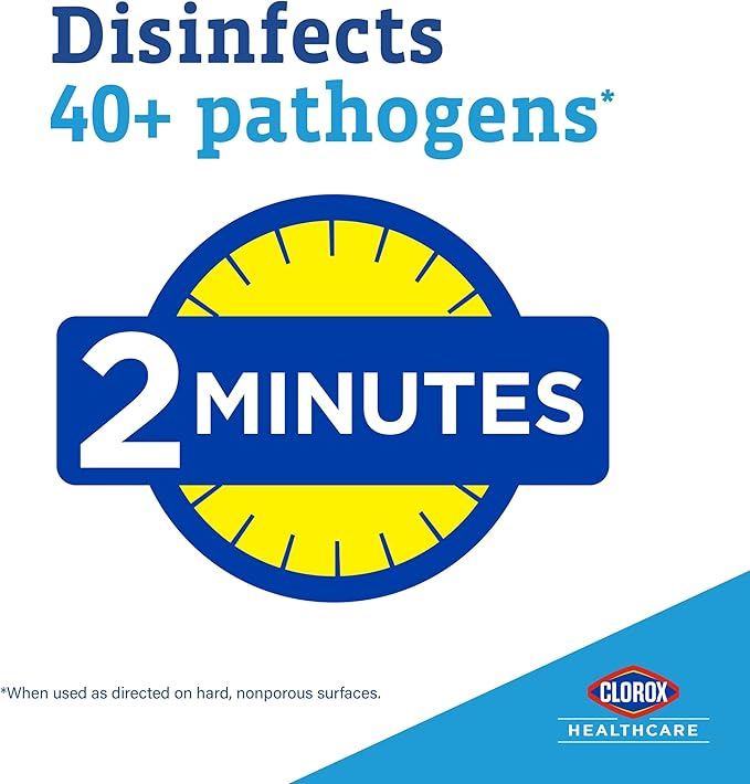 Clorox Healthcare VersaSure Cleaner Disinfectant Wipes, 110 Count Bucket, 2 Buckets/Case
