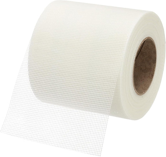 PATIKIL Drywall Repair Mesh Tape, 6 inch x 164 ft Fiberglass Repair Patch Self-Adhesive Dry Wall Joint Tape 12 Mesh Wall Hole Crack and Seam Patch, White