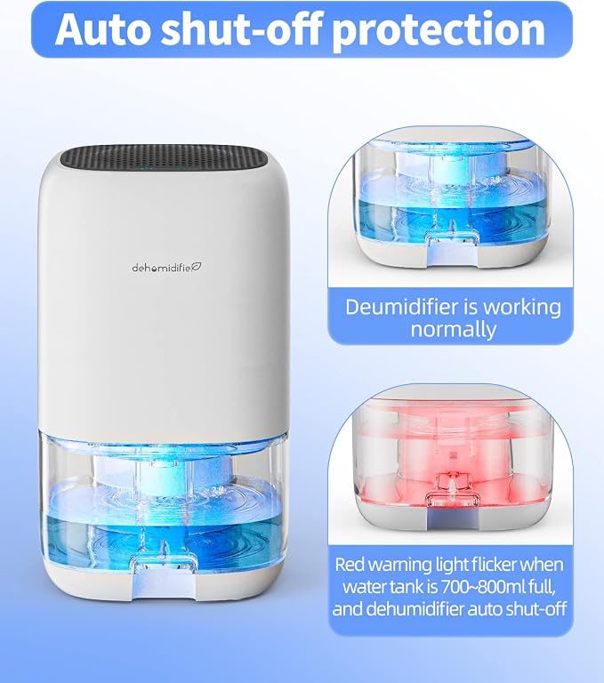 Dehumidifier,35 OZ Small Dehumidifiers for Bedroom for Home,Quiet with Auto Shut Off,Dehumidifiers-for Bedroom (280 sq. ft),Bathroom,RV,Closet,White,(Pack of 12)