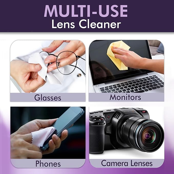 ClearView Alcohol-Free Lens Cleaner – 1 Gallon Refill for Eyeglasses, Screens, Phones, Tablets & Camera Lenses – Streak-Free, Anti-Static Formula – Made in USA