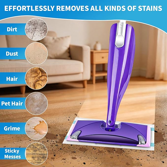 Wet Jet Pads Refills for Swiffer Wet Jet Mop, Wet Jet Mopping Pads for Multi Surface Floor Cleaning (Blue, 100Pack)