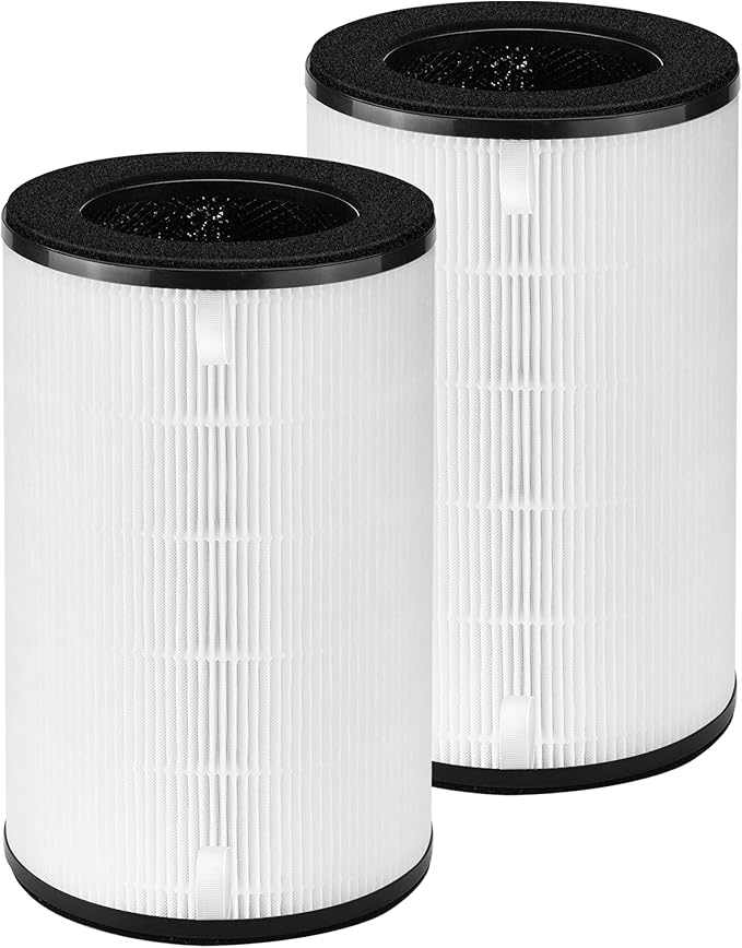 APPLIANCEMATES AP-PET35 AP-T30 Replacement Filter for Homedics Total Clean PetPlus 5-in-1 True HEPA Air Purifier, Replaces AP-T30FL AP-T30WT AP-PET35FL AP-PET35-WT, 2 Pack