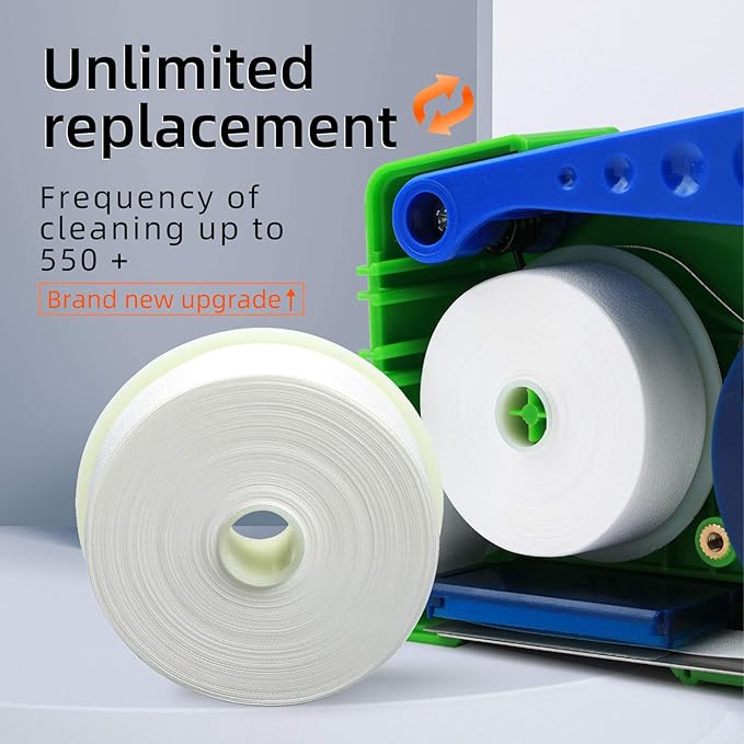 FTTH Optical Fiber Connector Cleaner Cassette Reel Cleanings 500+ Times for FC/SC/ST/LC/MU/D4 Connector