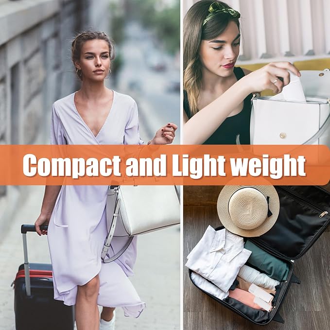 Steamer for Clothes 1000W Powerful Foldable Handheld Garment Steamer for Clothes and Fabrics 120ml Large acity Water Tank 20s Fast Heating Strong Penetrating Portable Wrinkles Remover Steam Iron