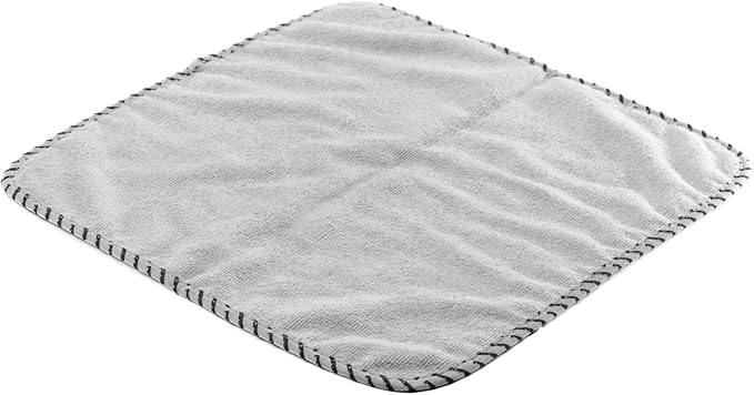 All-Purpose Microfiber Towels (6 Pack) – Flipside 420 GSM, 16x16, 70/30 Blend, Long/Short Pile, Scratch-Free for Auto Car Detailing (Grey)