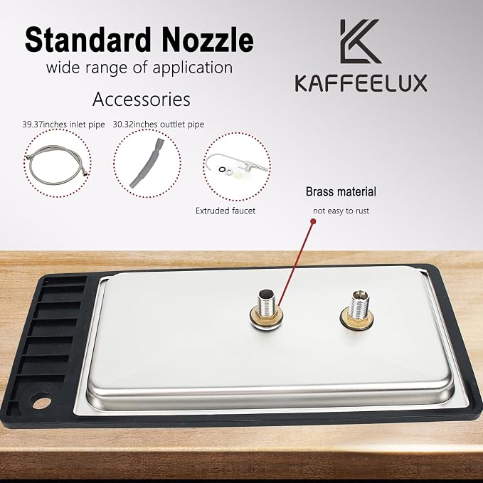 Stainless Steel Kitchen Sink Dishwasher with Faucet Cup Washer & Drainage Area – Ideal Bottle Dishwashing Cleaner & Accessories for Home Bar Faucet Sink(KF77-2)