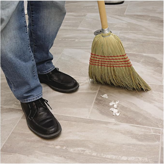 Boardwalk Corn/Fiber Brooms, Corn/Yucca Bristles, 53.5" Overall Length, Natural, 6/Carton