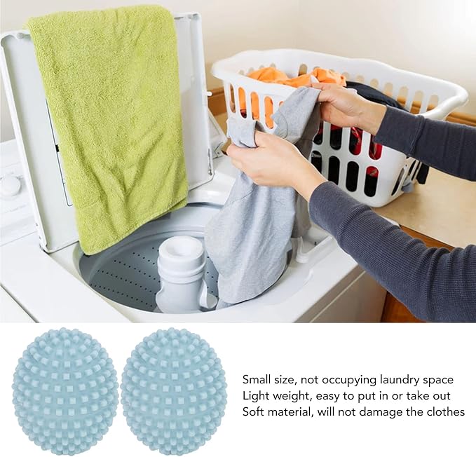 8pcs Washer Dryer Balls Laundry Washing Ball Reusable Prevent Tangling Stain Removal PVC Softener Ball for Washing Machine
