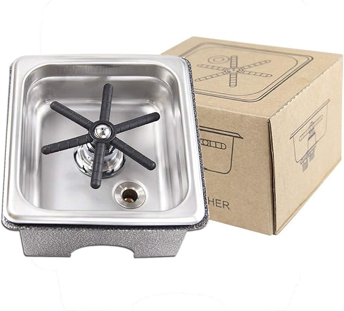 YBB Sink Glass Rinser,Faucet Bar Glass Rinser,Bottle Washer,Kitchen Sink Accessories,Metal Washer,Kitchen Sink Accessories,Kitchen Sink Cup Rinser
