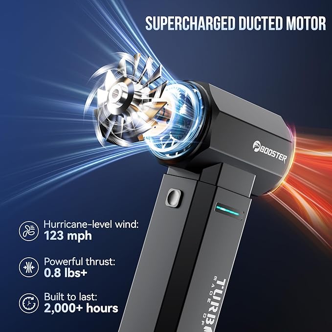 Electric Air Duster, Metal Shell,150000RPM Brushless Motor, Super Power Compressed Air Duster, 3-Gear Adjustable Dust Blower,One-tap Booster, Electric Duster for PC, Car, House, Outdoor