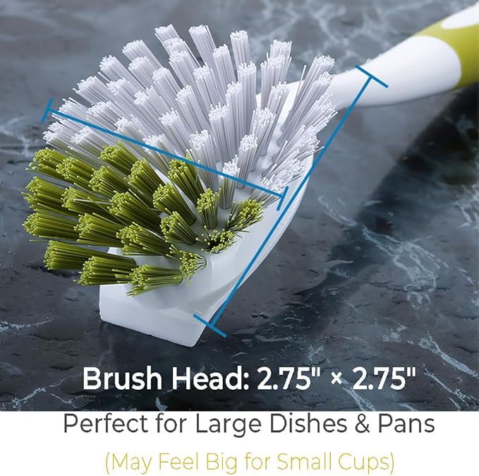 Dish & Bottle Brush Set – 9 Pack Kitchen Cleaning Brushes for Dishes, Bottles, Pots, Pans, Sinks & Glassware