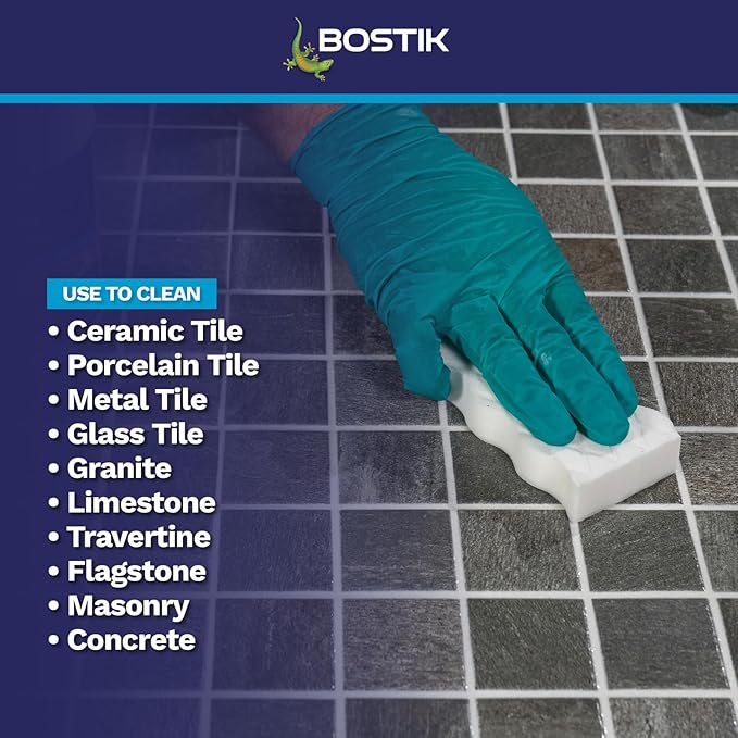 Bostik BLAZE Ready-to-Use Professional Grade Urethane Grout Haze Floor & Surface Cleaner | For Use on Ceramic, Porcelain, Metal, Glass, Marble, Granite, & Other Tile Types | 1 x 24oz Spray Bottle