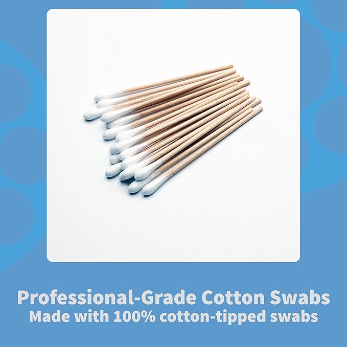 Professional Optics Cleaning Kit, for Clean and Smudge-Free Lenses, Optical Tissue, Cotton Swabs, Glass Cleaner, Microfiber Cloth, CK100-NA