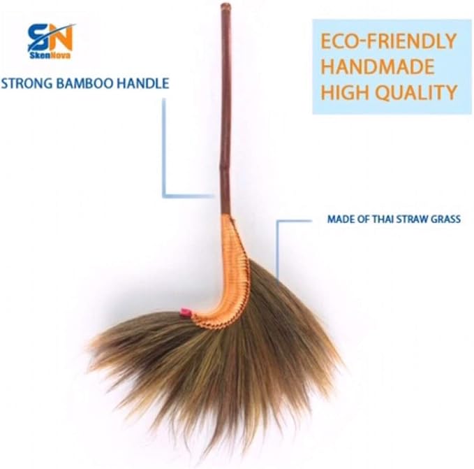 Natural Grass Broom 100% Handmade (Traditional)
