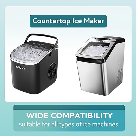 EUHOMY Ice Maker Cleaner & Descaler | 24 Use & Individually Packed | Ice Machine Cleaner with Organic Citric Acid Descaling Powder, Ideal for All Brands