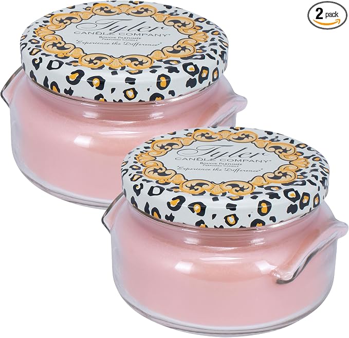 Tyler Candle Company 3055 Mediterranean FIG 3 Ounce Scented Jar Candle for Home or Office, Pack of 2