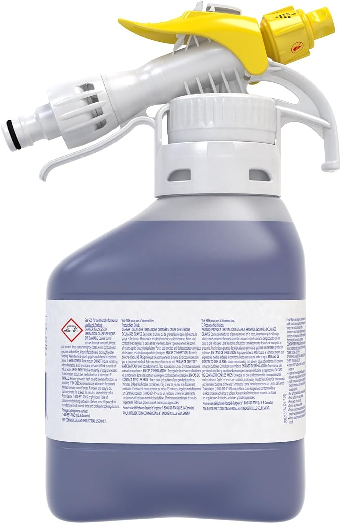 CREW Diversey 101106666 Bathroom Cleaner & Scale Remover, Professional Strength Liquid Concentrate, Ready-to-Dispense RTD, Fresh Scent, 1.5-Liter (Pack of 2)