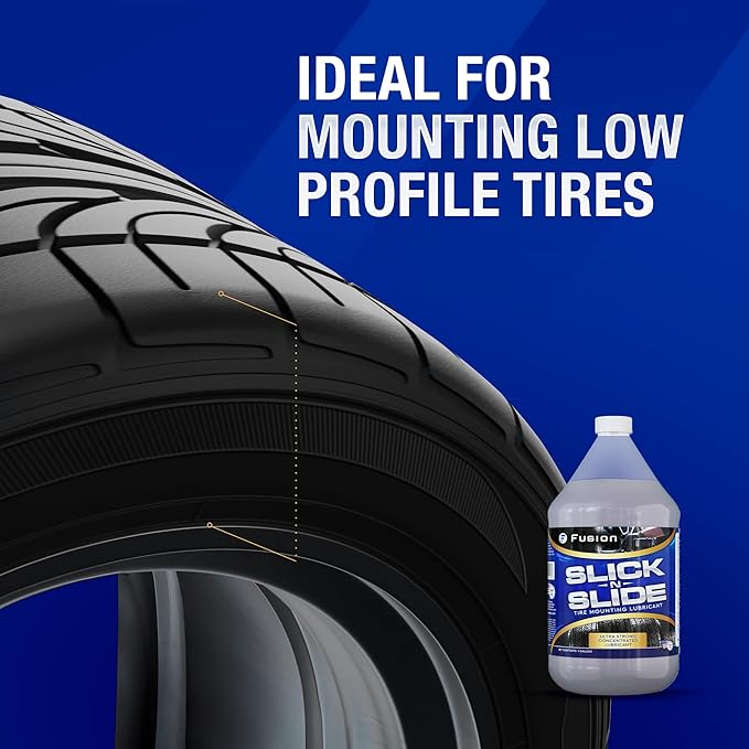 Slick-n-Slide - Tire Lube for Changing Tires, Tire Mounting Lube | Universal Lube for Car, Truck, Bike, Tractor | Tire Bead Sealer, Tire Slime Sealant, Bike Tire Sealant | Wheel Tools (1 Gallon)