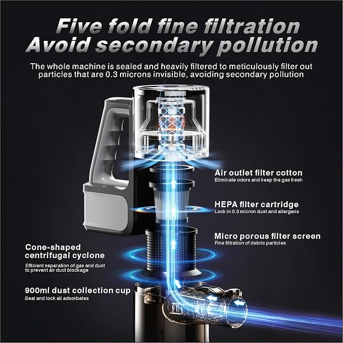 Wet Dry Vacuum Cleaner,Vacuum and Mop All in One，Vacuum Cleaners for Home Up to 45min,45KPA Strong Suction，Anti-Tangle Brush Roll Removable Water Tank for Pet Hair/Carpets/Floors/Car
