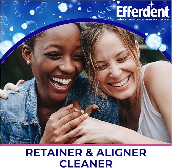 Efferdent Retainer Cleaning Tablets, Denture Cleaning Tablets for Dental Appliances, Minty Fresh & Clean, 90 Count. (Pack of 5)