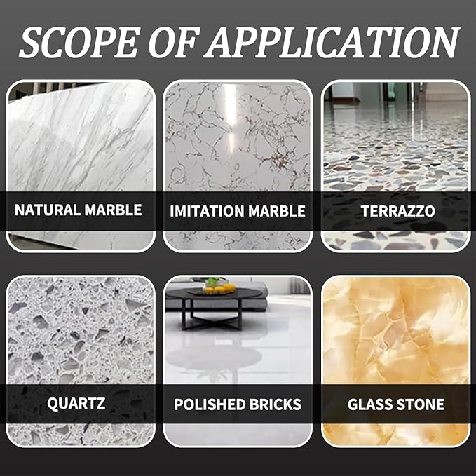 Marble Polishing Powder - Suitable for All Kinds of Stone, Countertops, Floors Polishing - Marble Polishing Treatment for Restoring Shine (2.2 lb) (1Pce)