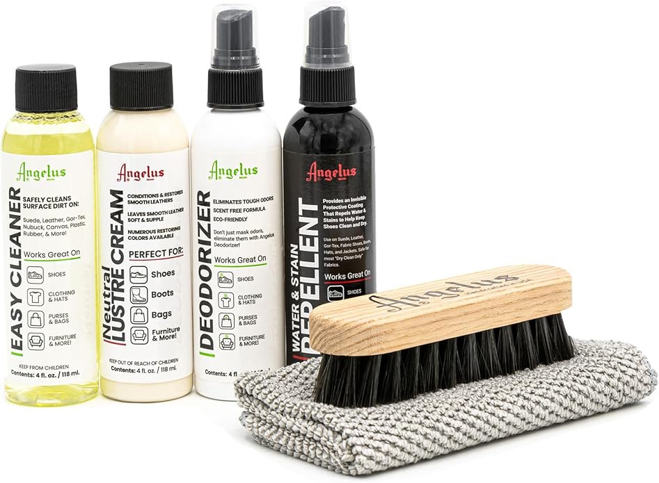Angelus Sneaker Cleaning Kit | Shoe Cleaner Set for Sneakers, Boots, Leather, Suede | Complete Shoe Care Kit