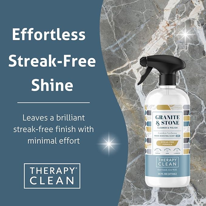 Therapy Clean Stainless Steel & Wood Cleaner Kit Bundle – Includes Microfiber Cloths