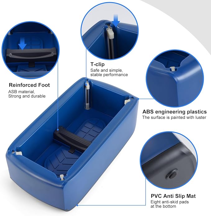 LYSHIYI Shoe Covers Machine Automatic Shoe Cover Dispenser with 200pcs Disposable Plastic Shoe Cover for Home, Office, Supermarket, Factory, Hospital (Blue)