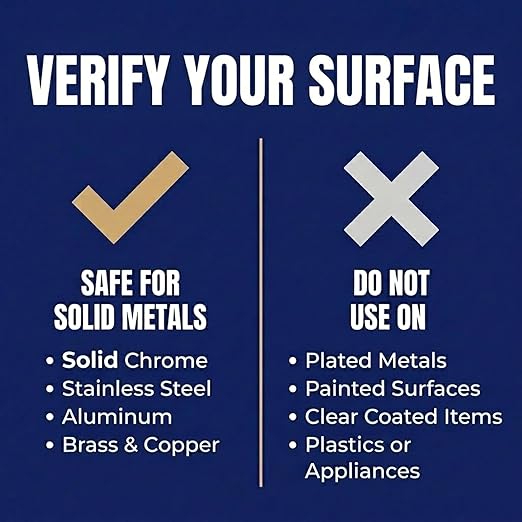 Flitz Metal Polish Paste - 1.76oz USA-Made Polish for Solid Chrome, Stainless Steel, & Aluminum - Non-Abrasive for Light Oxidation - Requires Manual Buffing - Not for Plated/Coated Surfaces (1 Pack)