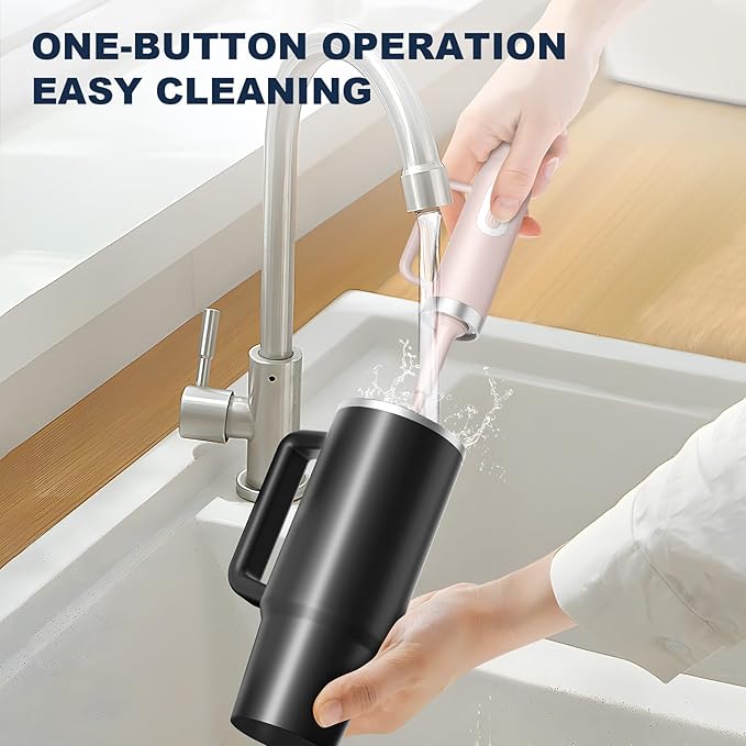 Rechargeable Electric Bottle & Cup Brush, 360° Thorough Cleaning Without Blind Spots, Suitable for Baby Bottles, 40-Ounce Mugs, Straws, Wine Glasses, etc., Easy to Air-Dry and Portable