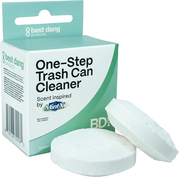 Best Dang Products One-Step Trash Can Cleaner, Tablets, 2-Pack, Mint Scented