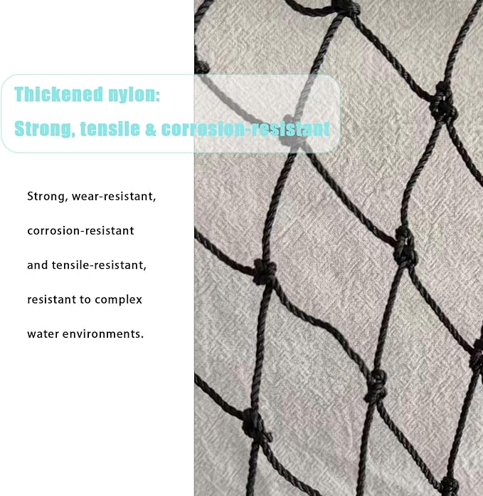 Large Fishing Net with Handle High Strength Landing Net Long Telescoping Rubber Fish Net Extendable Dip Net for Fishing Ideal for River Angling Pier Boat