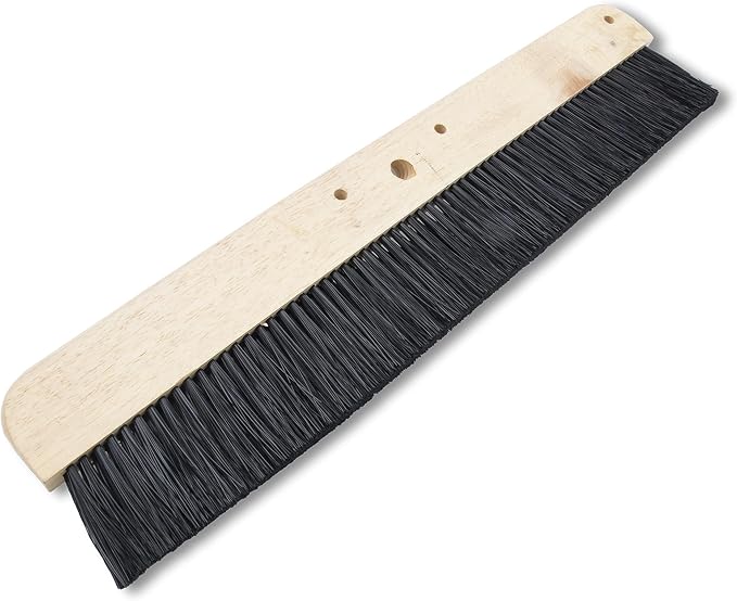 MARSHALLTOWN 36 Inch Polypropylene Concrete Broom, TSPBBRKT Push Button Handle, Made in the USA