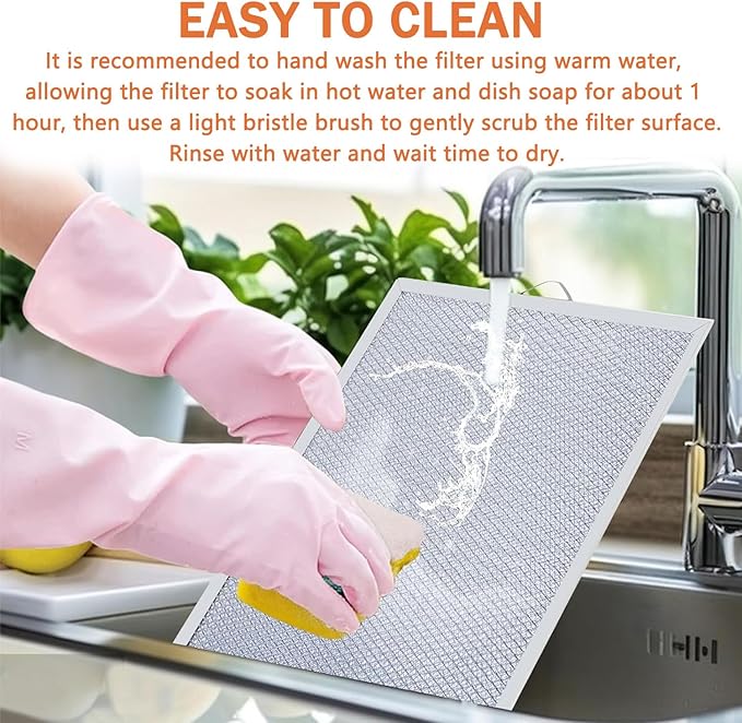 2 Pack W10169961A Range Hood Filter Replacement 5 Layer Aluminum Mesh Hood Grease Filter Fit for Whirlpool, Kitchen Aid, Jenn-Air Range Hoods