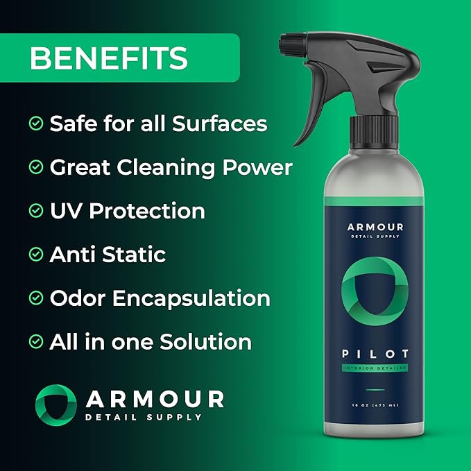 The Rag Company Interior Scrubber & Armour Pilot Interior Cleaner Bundle